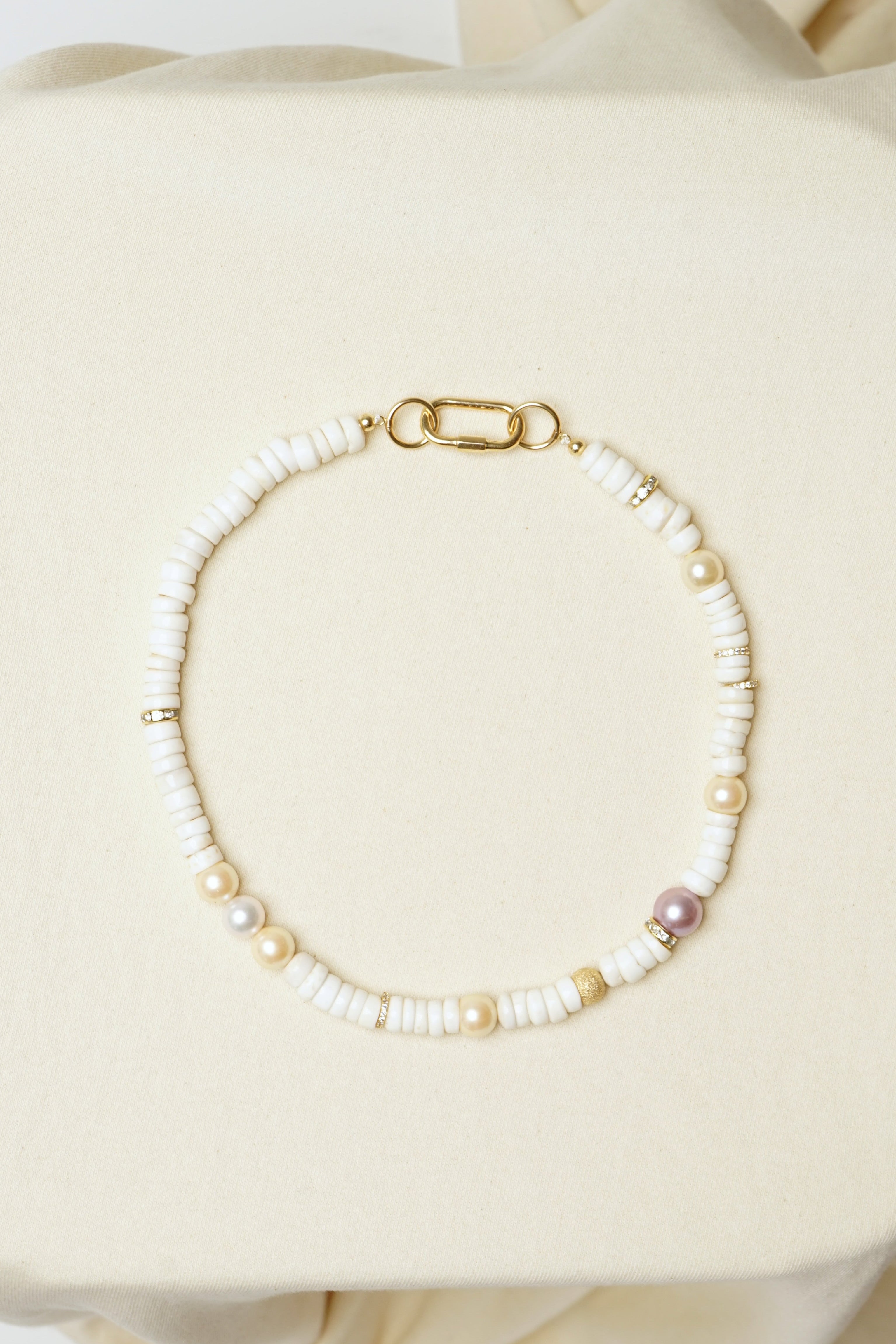 CHOKER | puka pearl mix 6