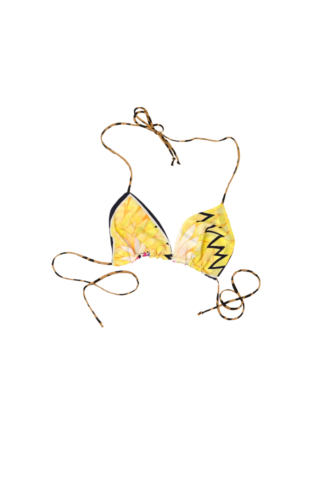 GIGI | bikini top navy floral