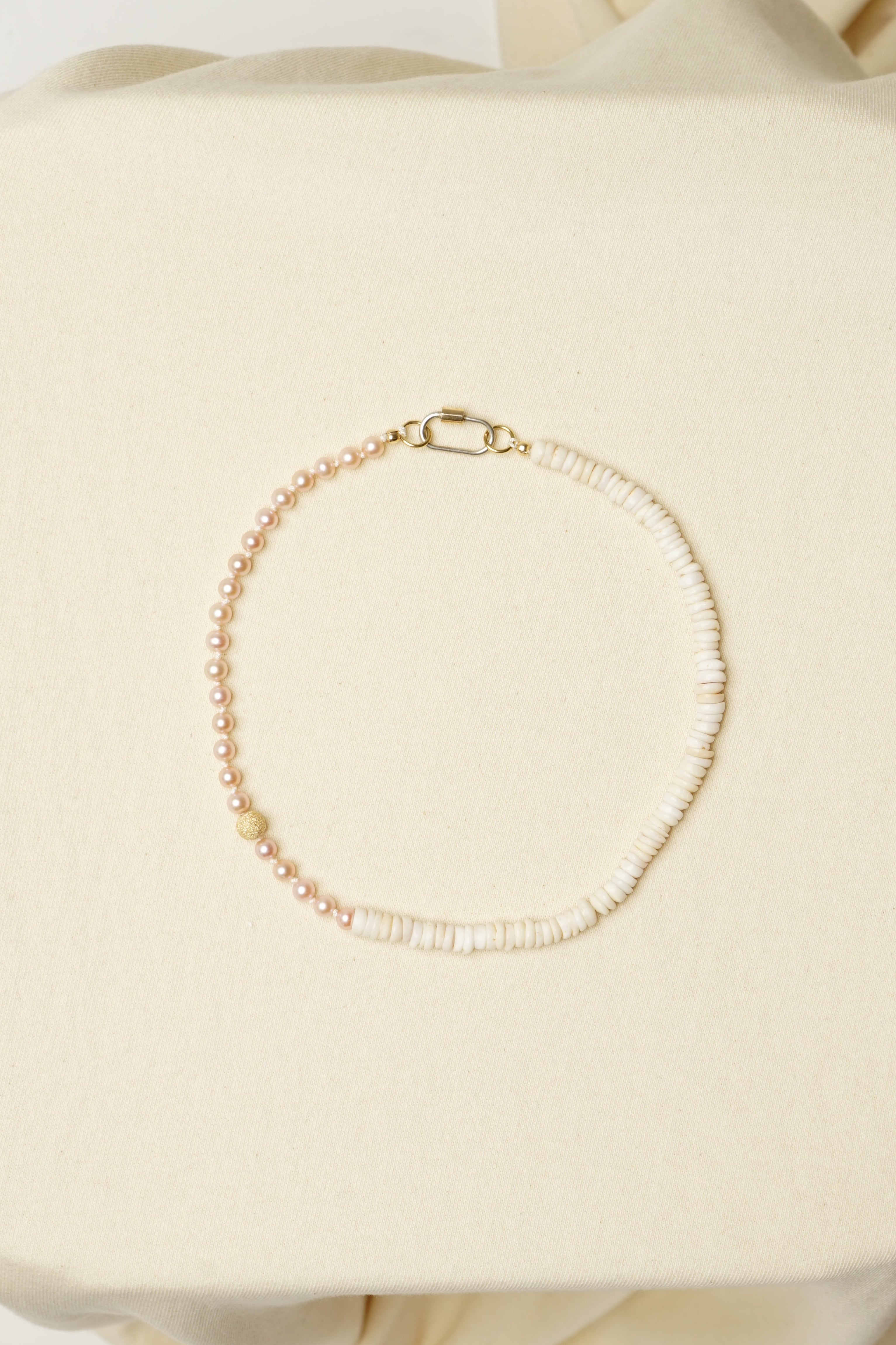 CHOKER | pink pearl half and half