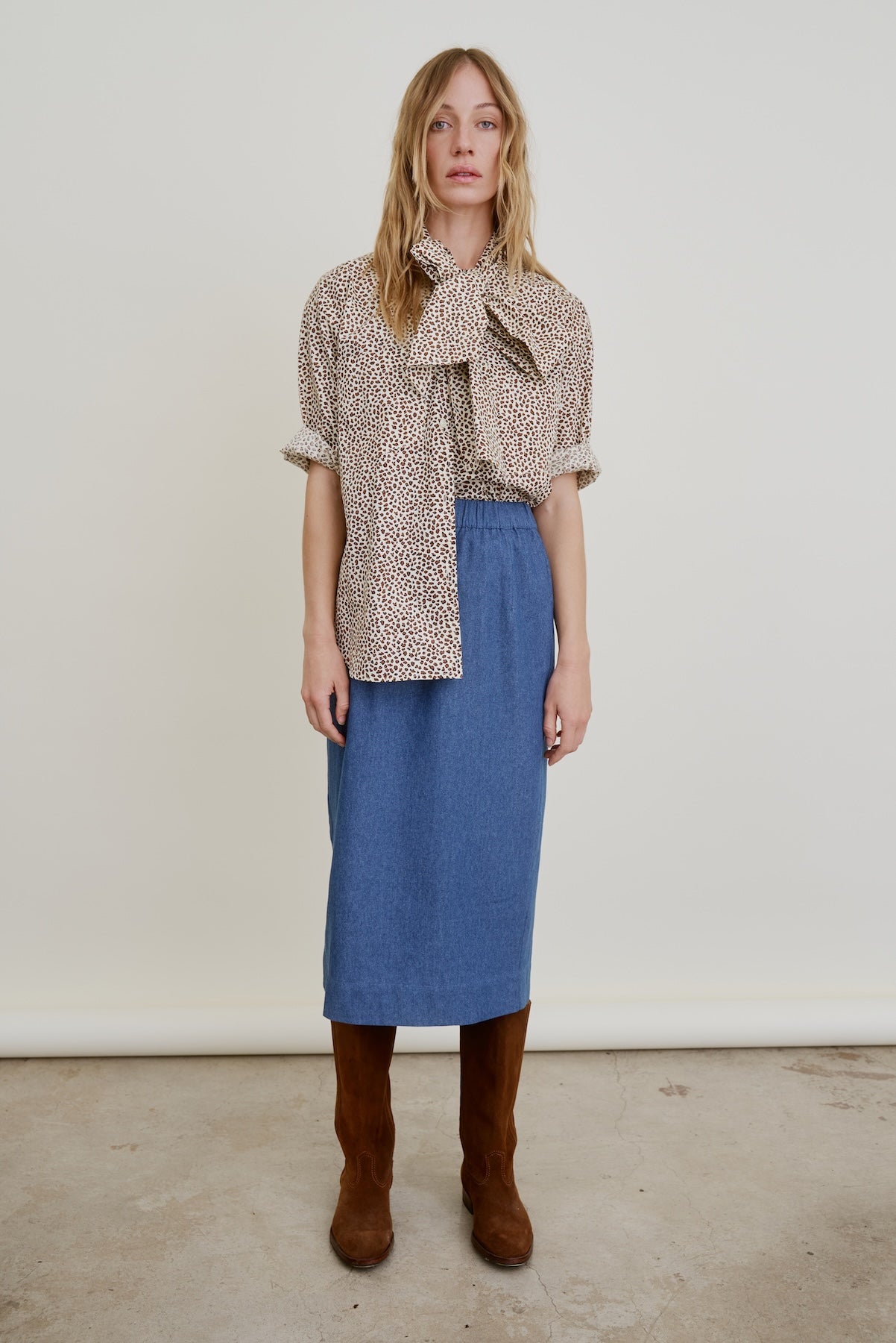 LE PENCIL | washed denim