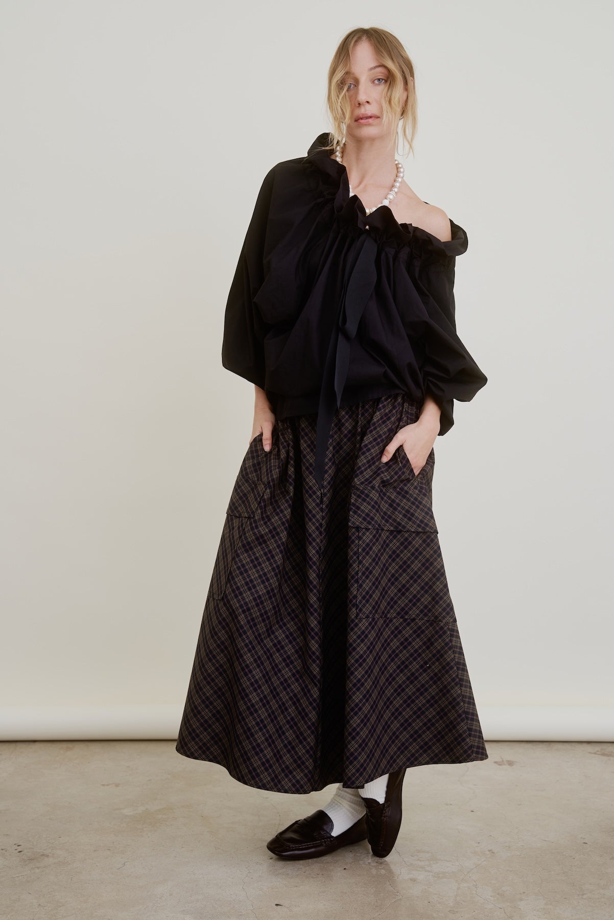 LE CARGO | PLAID BLACK/BRN