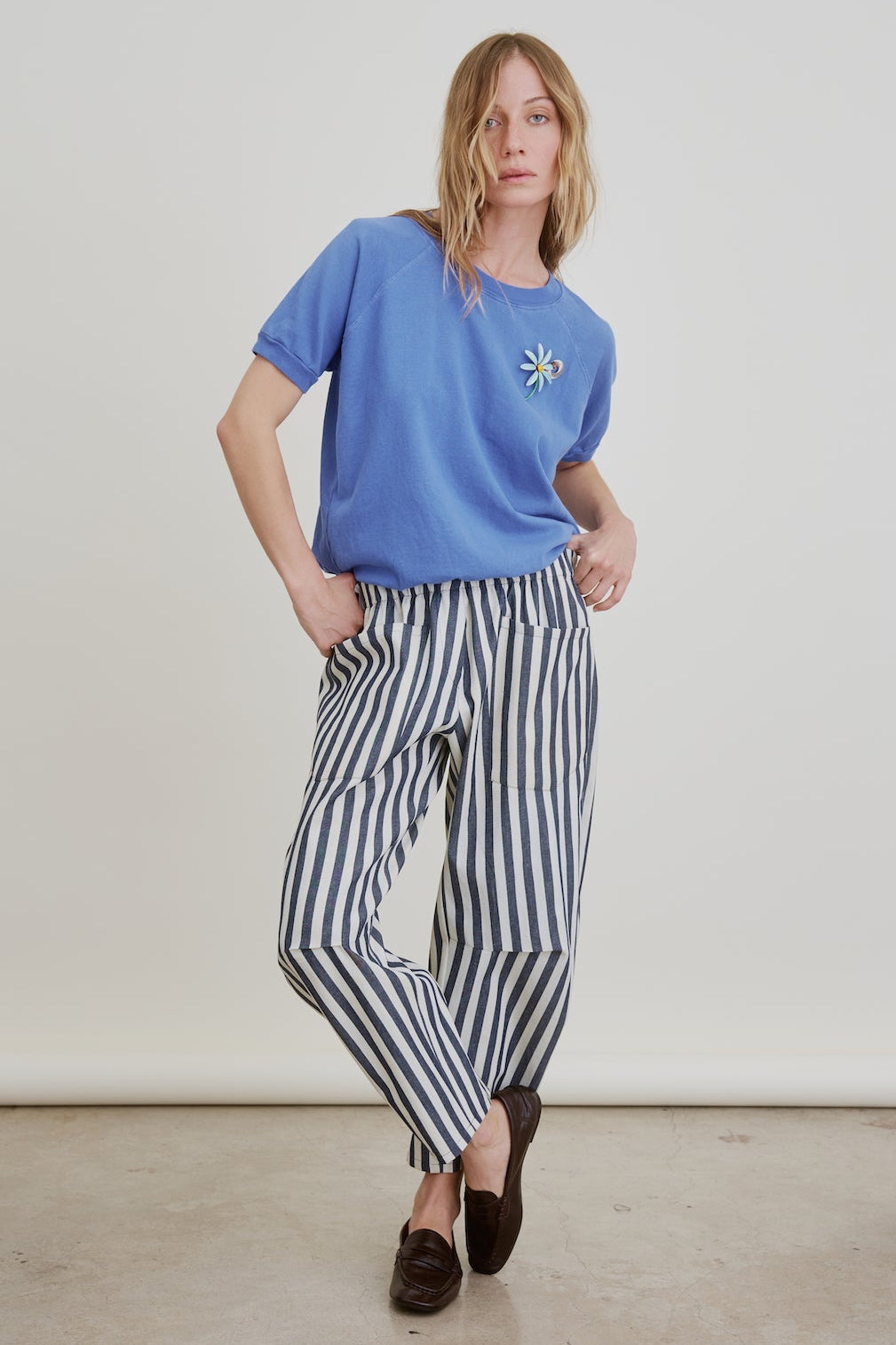 MARTINI PANT | denim stripe