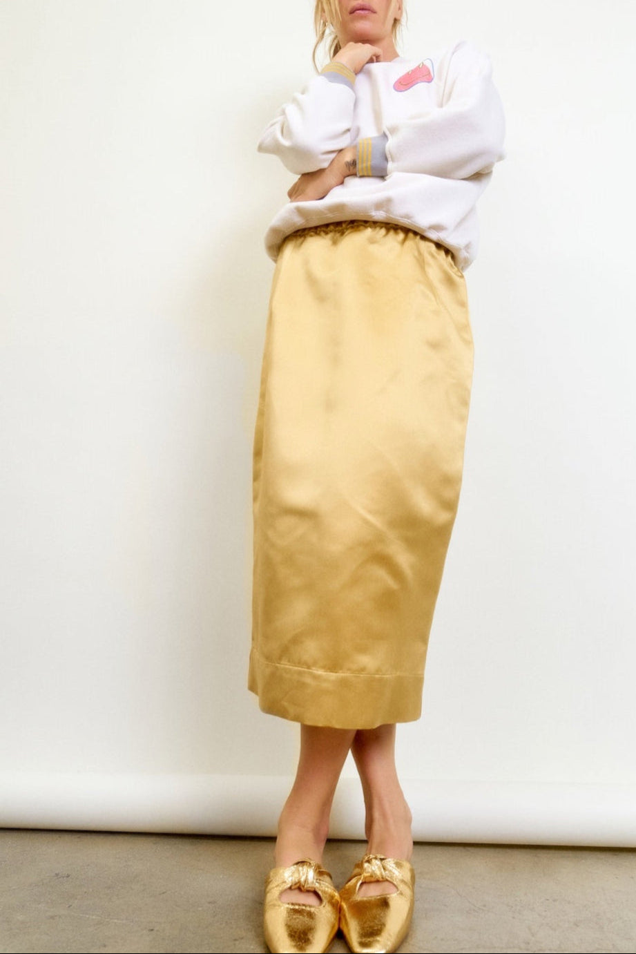 LE PENCIL | silk satin