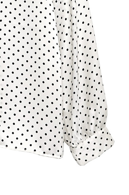 VIVI | cream w/ black polkadot